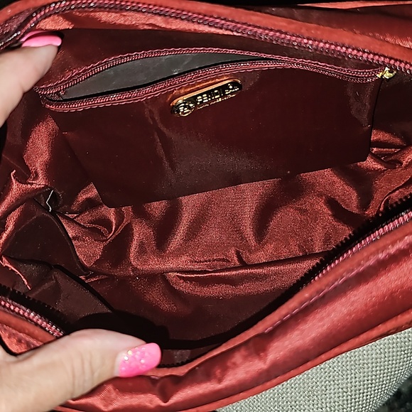 Fendi/fendi bag/Leather seude and nylon/Fendi 80s Vintage authentic Crossbag - Picture 7 of 10